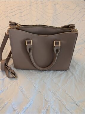Mystique Classic Taupe Women's Satchel Handbag